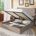 Frostbloom Lift Up Storage Bed with Wingback Headboard