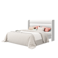Frostbloom Wingback Bed Frame – Upholstered Headboard, No Box Spring Needed