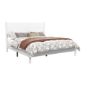 Frostbloom Modern Farmhouse Queen Size Wood Platform Bed Frame
