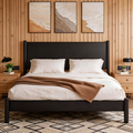 Frostbloom Modern Solid Wood Platform Bed Frame