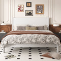 Frostbloom Full Size Solid Wood Platform Bed Frame, with 7.3'' Under-bed Storage, White